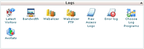 cPanel Logs Area